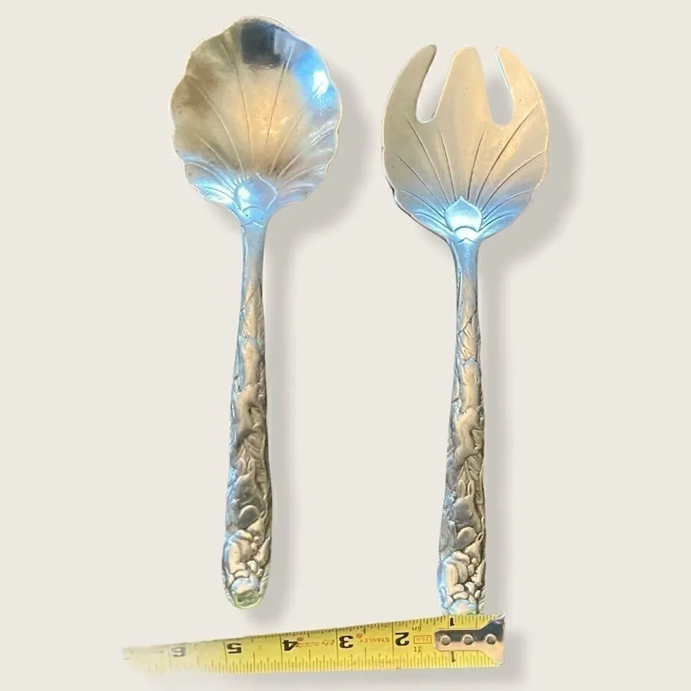 Vtg ARTHUR COURT Salad Serving Set Bunny 1990